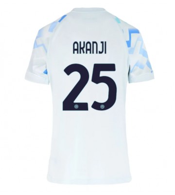 Inter Milan Manuel Akanji #25 Udebanetrøje Dame 2025-26 Kortærmet